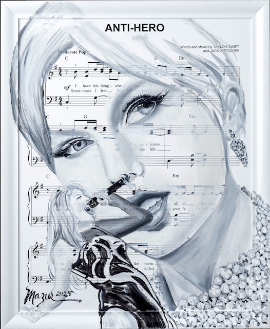 Ruby Mazur Anti-Hero (Taylor Swift) (Lyrics) (Original) (Framed)